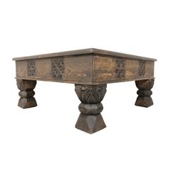 Indian Hand Carved Solid Wood Coffee Table C6 Indian Hand Carved Solid Wood Coffee Table C6
