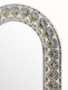 Glass Floral Inlay Oval Full-length Mirror 13 Glass Floral Inlay Oval Full-length Mirror 13