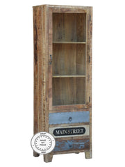 Industrial Solid Wood glass door display Cabinet Industrial Solid Wood glass door display Cabinet