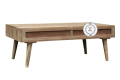 Avalon Indian Solid Wood Coffee Table With Drawers Natural Avalon Indian Solid Wood Coffee Table With Drawers Natural