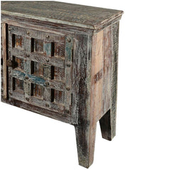 Antique Old Door Solid Wood Sideboard Whitewash Antique Old Door Solid Wood Sideboard Whitewash