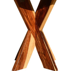 Dallas Solid Wood X Pedestal Round Dining Table Dallas Solid Wood X Pedestal Round Dining Table