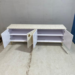 Bone Inlay Carved Tv Unit 2 Doors Scandinavian Style Strip Pattern 200X45X70Cm Bone Inlay Carved Tv Unit 2 Doors Scandinavian Style Strip Pattern 200X45X70Cm