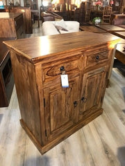 Indian Solid Wood Small Cabinet Natural 90 x 45 x 90 Cm Indian Solid Wood Small Cabinet Natural 90 x 45 x 90 Cm