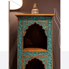 Indian Hand Carved Solid Wood Side Table 07 Indian Hand Carved Solid Wood Side Table 07