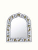 Mehrab Hand Carved Glass Floral Inlay Wall Mirror 01 Mehrab Hand Carved Glass Floral Inlay Wall Mirror 01
