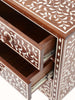 Bone Inlay Sheesham Wood Bedside Table 79 Bone Inlay Sheesham Wood Bedside Table 79