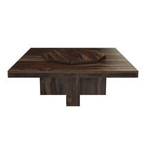 Boston Solid Wood Large Square Pedestal Dinning Table Boston Solid Wood Large Square Pedestal Dinning Table