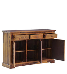 Solid Sheesham Wood Diamond Design Sideboard 3 Door 3 Drawer Solid Sheesham Wood Diamond Design Sideboard 3 Door 3 Drawer