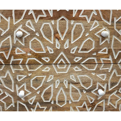 Indian Hand Carved  2-Drawer Solid Wood Bedside Table 10 Indian Hand Carved  2-Drawer Solid Wood Bedside Table 10