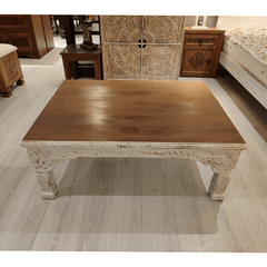 Indian Hand Carved Solid Wood Coffee Table C9 Indian Hand Carved Solid Wood Coffee Table C9