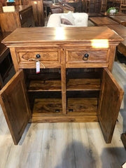 Indian Solid Wood Small Cabinet Natural 90 x 45 x 90 Cm Indian Solid Wood Small Cabinet Natural 90 x 45 x 90 Cm