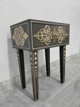 Avani Indian Hand Painted Solid Wood Bedside Table 74