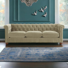 Chesterfield Brenna 3 Seater Solid Wood Fabric Sofa CHSE03 Chesterfield Brenna 3 Seater Solid Wood Fabric Sofa CHSE03