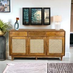 Kraft Bazaar Atalanta Sideboard (L) Light Brown 140x40x80Cm Kraft Bazaar Atalanta Sideboard (L) Light Brown 140x40x80Cm