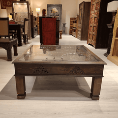 Indian Hand Carved Solid Wood Coffee Table C10 Indian Hand Carved Solid Wood Coffee Table C10