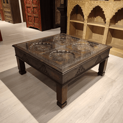 Indian Hand Carved Solid Wood Coffee Table C10 Indian Hand Carved Solid Wood Coffee Table C10