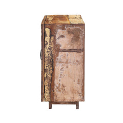 Rainbow Carving Wooden Tile Reclaimed Wood Buffet Sideboard Rainbow Carving Wooden Tile Reclaimed Wood Buffet Sideboard