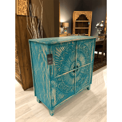 Indian Hand Carved Solid Hard Wood Cabinet D16 Indian Hand Carved Solid Hard Wood Cabinet D16