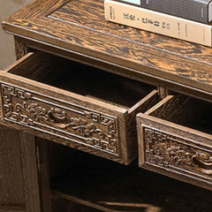 Indian Handmade Solid Wood 4 Doors & Drawers  Carved Sideboard Indian Handmade Solid Wood 4 Doors & Drawers  Carved Sideboard