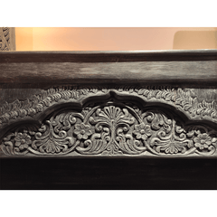Indian Hand Carved Solid Wood Bookshelf B17 Indian Hand Carved Solid Wood Bookshelf B17