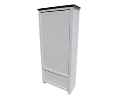 French Blanc Wooden Display Cabinet French Blanc Wooden Display Cabinet