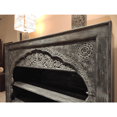 Indian Hand Carved Solid Wood Bookshelf B17 Indian Hand Carved Solid Wood Bookshelf B17