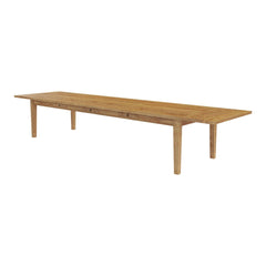 Boston Indian Solid Wood Large Extendable Dining Table For 16 People Natural Boston Indian Solid Wood Large Extendable Dining Table For 16 People Natural