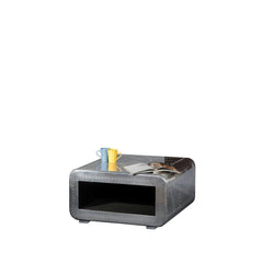 Aviator Aluminium Aviation rivet detail unusual Aviator Style Coffee Table Aviator Aluminium Aviation rivet detail unusual Aviator Style Coffee Table