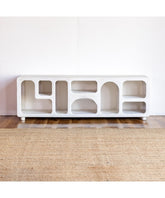 The Gileteen Handmade Solid Mango Wood Media TV Unit