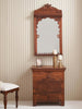 Hand Carved Solid Wood Dressing Table & Mirror Set 19 Hand Carved Solid Wood Dressing Table & Mirror Set 19