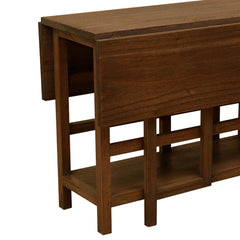 Boston Indian Solid Wood Drop Leaf Dining Table Chocolate Brown Boston Indian Solid Wood Drop Leaf Dining Table Chocolate Brown