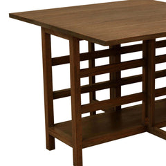 Boston Indian Solid Wood Drop Leaf Dining Table Chocolate Brown Boston Indian Solid Wood Drop Leaf Dining Table Chocolate Brown