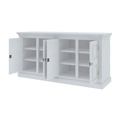 Banc Solid White Mahogany Wood Large Sideboard Cabinet Banc Solid White Mahogany Wood Large Sideboard Cabinet