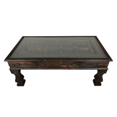 Antique Indian Old Door Solid Wood Coffee Table C11 Antique Indian Old Door Solid Wood Coffee Table C11