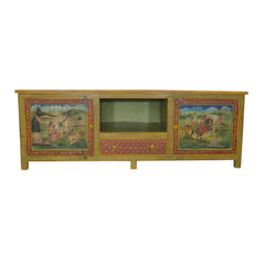 Mughal Hand Painted Entertainment Unit Mughal Hand Painted Entertainment Unit