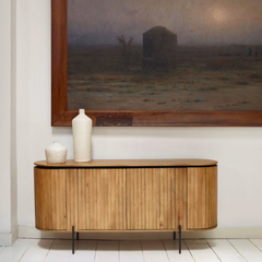 The Attic Camlot Solid Wood Sideboard Natural The Attic Camlot Solid Wood Sideboard Natural