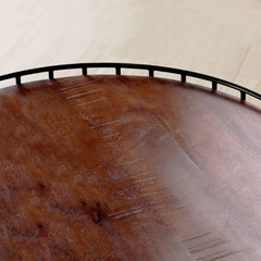 The Attic Brina Solid Wood Metal Coffee Table Honey The Attic Brina Solid Wood Metal Coffee Table Honey