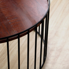 The Attic Brina Solid Wood Metal Coffee Table Honey The Attic Brina Solid Wood Metal Coffee Table Honey