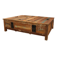 Nirvana Reclaimed Solid Wood Coffee Table With Storage B12 Nirvana Reclaimed Solid Wood Coffee Table With Storage B12