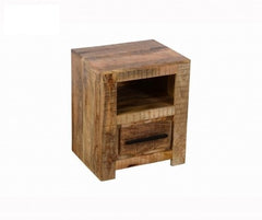 AVALON INDIAN WOODEN ZEN MANGO RUSTIC NIGHTSTAND TABLE AVALON INDIAN WOODEN ZEN MANGO RUSTIC NIGHTSTAND TABLE