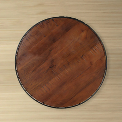 The Attic Brina Solid Wood Metal Coffee Table Honey The Attic Brina Solid Wood Metal Coffee Table Honey