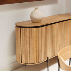 The Attic Camlot Solid Wood Sideboard Natural The Attic Camlot Solid Wood Sideboard Natural