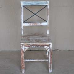 Rustica Reclaimed Boat Timber Dining Chair White Rustica Reclaimed Boat Timber Dining Chair White