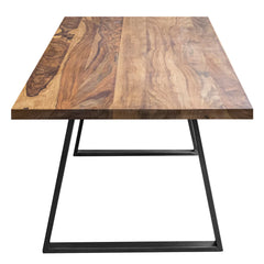 Gfine Eight seater dining table made of solid sheesham wood and iron 198x99x76Cm Gfine Eight seater dining table made of solid sheesham wood and iron 198x99x76Cm