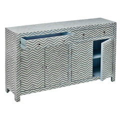 Bone Inlay Chevron Zigzag Buffet Sideboard With 2 Drawers And 2 Door Bone Inlay Chevron Zigzag Buffet Sideboard With 2 Drawers And 2 Door