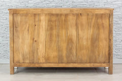 Urban Loft Handmade Solid Mango Wood Carved Sideboard in All White Urban Loft Handmade Solid Mango Wood Carved Sideboard in All White