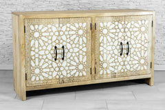 Urban Loft Classic Handmade Solid Mango Wood Carved 4 Doors Sideboard Urban Loft Classic Handmade Solid Mango Wood Carved 4 Doors Sideboard