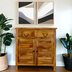 Kraft Bazaar Madrid Sideboard (S) in Brown Finish 80x35x80Cm Kraft Bazaar Madrid Sideboard (S) in Brown Finish 80x35x80Cm