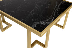 Kraft Bazaar Blaze Marble Coffee Table 80x80x35Cm Kraft Bazaar Blaze Marble Coffee Table 80x80x35Cm